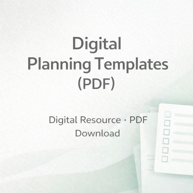 Digital Planning Templates (PDF)